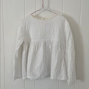 Go Gently Nation White Kids Blouse